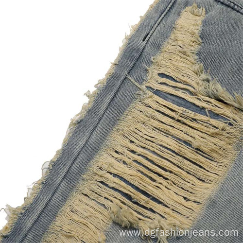 High Street Tassels Men's Ripped Jeans